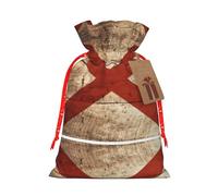 Bolsas de regalo con diseño de bandera del estado de Alabama en grano de madera vieja con cordón para regalo, para fiestas, dulces, regalos de Navidad, decoración de vacaciones