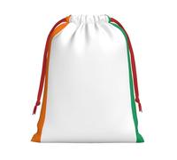 Bolsas de regalo con estampado de bandera de Costa de Marfil de varios tamaños, bolsas de regalo con cordón para mujeres, Navidad, cumpleaños, reutilizables