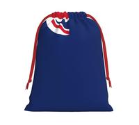 Bolsas de regalo con estampado de bandera de las Islas Turcas y Caicos, varios tamaños, bolsas de regalo con cordón para mujeres, Navidad, cumpleaños, reutilizables