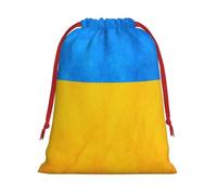 Bolsas de regalo con estampado de bandera de Ucrania, varios tamaños, bolsas de regalo con cordón para mujeres, Navidad, cumpleaños, reutilizables