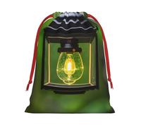 Bolsas de regalo con estampado de luciérnagas y linternas, colección de bolsas de regalo con cordón para mujeres, Navidad, cumpleaños, reutilizables