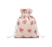 Bolsas de regalo de algodón, bolsas de algodón Bolsas de regalo de muselina de algodón, 10 unids/lote, bolsas de algodón de lino for Navidad, regalos de dulces de muselina, bolsas y bolsas de regalo c