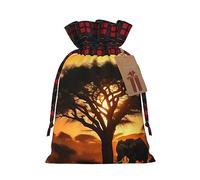 Bolsas de regalo de arpillera con cordón de elefante africano, bolsas de regalo de tela de primera calidad, ideales para cualquier ocasión