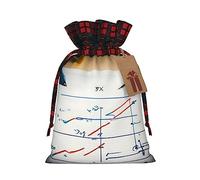 Bolsas de regalo de arpillera con cordón de fórmula matemática, bolsas de regalo de tela de primera calidad, ideales para cualquier ocasión