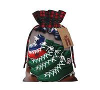 Bolsas de regalo de arpillera con cordón de fútbol americano, bolsas de regalo de tela de primera calidad, ideales para cualquier ocasión