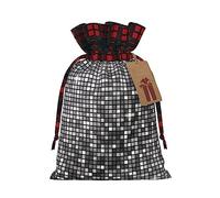 Bolsas de regalo de arpillera con cordón de lentejuelas plateadas, ideales para cualquier ocasión