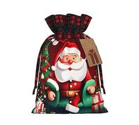 Bolsas de regalo de arpillera con cordón, de Papá Noel, ideales para cualquier ocasión