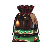 Bolsas de regalo de arpillera con cordón de retazos de billar, bolsas de regalo de tela premium, ideales para cualquier ocasión