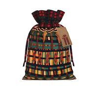 Bolsas de regalo de arpillera con cordón de tela clásica africana, ideales para cualquier ocasión