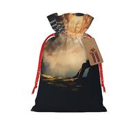 Bolsas de regalo de arpillera rústicas con citas inspiradoras, bolsas de regalo de tela para Navidad, perfectas para cualquier ocasión