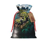 Bolsas de regalo de arpillera rústicas de las Islas Noruegas, bolsas de regalo de tela para Navidad, perfectas para cualquier ocasión
