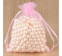 Bolsas de regalo de Eugen, Lote de 100 bolsas de organza de 5 x 7, 7 x 9, 9 x 12 y 10 x 15 cm, for embalaje, for fiestas, joyas y mucho más.(14light Pink,7x9cm)