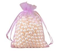 Bolsas de regalo de Eugen, Lote de 100 bolsas de organza de 5 x 7, 7 x 9, 9 x 12 y 10 x 15 cm, for embalaje, for fiestas, joyas y mucho más.(24light Purple,7x9cm)