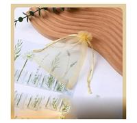 Bolsas de regalo de Eugen, Lote de 100 bolsas de organza de 7x9, 9x12 y 10x15 for joyería, decoración de fiestas, bolsas dibujables, embalaje de joyería.(Golden,30x40cm)