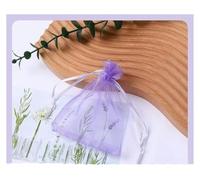 Bolsas de regalo de Eugen, Lote de 100 bolsas de organza de 7x9, 9x12 y 10x15 for joyería, decoración de fiestas, bolsas dibujables, embalaje de joyería.(Light Purple,10x12cm)