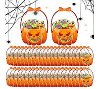 Bolsas de regalo de Halloween - Bolsas de regalo de fiesta de calabaza de Halloween - Contenedor de almacenamiento para aperitivos, contenedor de almacenamiento para fiestas, aula, hogar, escuela