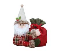 Bolsas de regalo de Navidad, bolsa de manzana de Navidad, bolsas de cordón de Navidad, bolsas de dulces de Nochebuena, organizador de bolsas de regalo de Navidad, para galletas, manzanas, juguetes,