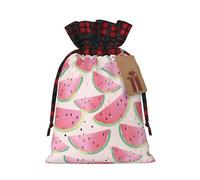 Bolsas de regalo de Navidad, bolsas de Navidad reutilizables para regalos, bolsas de regalo de Navidad, bolsa de fiesta de Navidad, sandía a granel, fruta fresca
