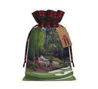 Bolsas de regalo de Navidad, bolsas de Navidad reutilizables para regalos, bolsas de regalo de Navidad, bolsa de fiesta de Navidad, campo de golf a granel