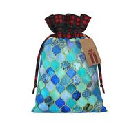 Bolsas de regalo de Navidad, bolsas de Navidad reutilizables para regalos, bolsas de regalo de Navidad, bolsa de fiesta de Navidad, patrón de piedra a granel