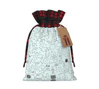 Bolsas de regalo de Navidad, bolsas de Navidad reutilizables para regalos, bolsas de regalo de Navidad, bolsa de fiesta de Navidad, impresión química a granel