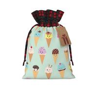 Bolsas de regalo de Navidad,Bolsas de Navidad reutilizables para regalos,Bolsas de regalo de Navidad Bolsa de fiesta de Navidad Conos de helado a granel