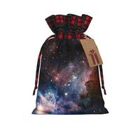 Bolsas de regalo de Navidad, bolsas de Navidad reutilizables para regalos, bolsas de regalo de Navidad, bolsa de fiesta de Navidad, universo a granel, galaxia de la Vía Láctea