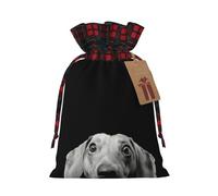 Bolsas de regalo de Navidad,Bolsas de Navidad reutilizables para regalos,Bolsas de regalo de Navidad Bolsa de fiesta de Navidad Almohadilla a granel Dachshund