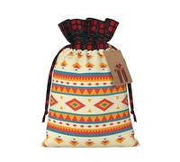 Bolsas de regalo de Navidad, bolsas de Navidad reutilizables para regalos, bolsas de regalo de Navidad, bolsa de fiesta de Navidad a granel nativo americano