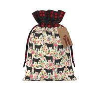 Bolsas de regalo de Navidad, bolsas de Navidad reutilizables para regalos, bolsas de regalo de Navidad, bolsa de fiesta de Navidad, santuario de granja de ganado a granel