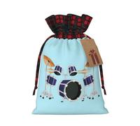 Bolsas de regalo de Navidad,Bolsas de Navidad reutilizables para regalos,Bolsas de regalo de Navidad Bolsa de fiesta de Navidad Tambor de jazz a granel