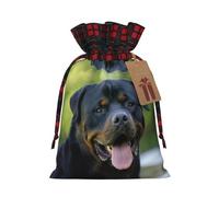 Bolsas de regalo de Navidad,Bolsas de Navidad reutilizables para regalos,Bolsas de regalo de Navidad Bolsa de fiesta de Navidad a granel Papel pintado Rottweiler