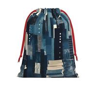 Bolsas de regalo de Navidad, bolsas de regalo de Navidad, bolsas de Navidad reutilizables para regalos, imágenes de ciudad, bolsas de regalo con etiquetas, suministros de fiesta, M