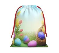 Bolsas de regalo de Navidad, bolsas de regalo de Navidad, bolsas de Navidad reutilizables para regalos de abril de Pascua, bolsas de regalo azules con etiquetas, suministros de fiesta, M
