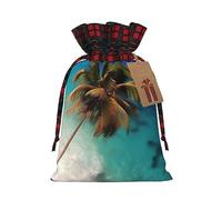 Bolsas de regalo de Navidad - Bolsas de regalo festivas para todas las fiestas y estaciones, a juego con diseño de cuadros escoceses de las Islas del Caribe