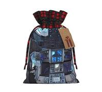 Bolsas de regalo de Navidad: bolsas de regalo festivas para todas las vacaciones y estaciones, combinadas con diseño de cuadros escoceses Cabin of the Future
