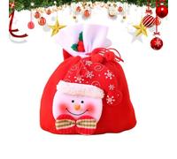 Bolsas de regalo de Navidad, bolsas de regalo reutilizables con cordón,Bolsas de regalo reutilizables - Bolsas con cordón, cómoda bolsa de almacenamiento para familiares, amigos y colegas