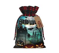 Bolsas de regalo de Navidad con cordón ajustable, diseño de búho, calabaza, feliz Halloween, bolsas de regalo reutilizables para todas las ocasiones