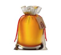 Bolsas de regalo de Navidad con cordón de tela versátil de espuma de cerveza, perfectas para vacaciones y ocasiones especiales