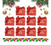 Bolsas de regalo de Navidad con pajarita | Decoración de fiesta de Navidad | para compartir festivales, animación familiar, celebración del hogar, tradición, decoración de fiesta escolar
