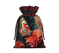Bolsas de regalo de Navidad de alta calidad con flores y mariposas, ideales para eventos festivos, complemento perfecto para tu arte