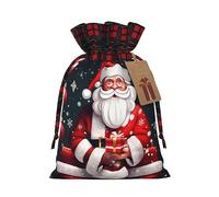 Bolsas de regalo de Navidad de arpillera con cordón de Papá Noel, ideales para cualquier ocasión