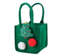 Bolsas de regalo de Navidad de fieltro, mini bolsas reutilizables de regalo de Navidad, bolsas de golosinas de Navidad, bolsas de dulces de Navidad, bolsas de Navidad para suministros de fiesta de