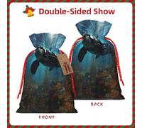 Bolsas de regalo de Navidad, enormes ballenas asesinas, envoltura de regalos de Navidad, bolsas de dulces reutilizables para festivales y fiestas en casa
