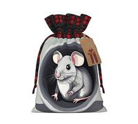 Bolsas de regalo de Navidad Mouse in the Hole, incluye etiqueta de regalo, ideales para regalos, fiestas y celebraciones, bolsas de Navidad