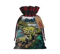 Bolsas de regalo de Navidad prémium de las Islas Noruegas, ideales para eventos festivos, complemento perfecto para tu arte