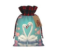 Bolsas de regalo de Navidad The Swan in Love, incluye etiqueta de regalo, ideales para regalos, fiestas y celebraciones, bolsas de Navidad