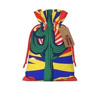 Bolsas de regalo de Navidad versátiles con cordón de tela con diseño de bandera de Arizona, perfectas para vacaciones y ocasiones especiales
