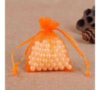 Bolsas de Regalo de Organza, Bolsas de Regalo de N 50 piezas 7X9 9X12 10X15 13X18 cm bolsa de organza bolsa de embalaje de joyería decoración for fiesta de boda bolsa de regalo(Oranje,15x20cm)