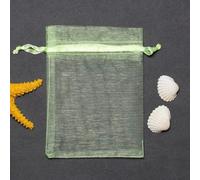 Bolsas de Regalo de Organza, Bolsas de Regalo de N 50 unids/lote 7*9/9*12/10*15/11*16/13*18cm bolsas de Organza con cordón bolsas de embalaje de joyería bolsa de regalo pequeña for fiesta de boda(Ligh